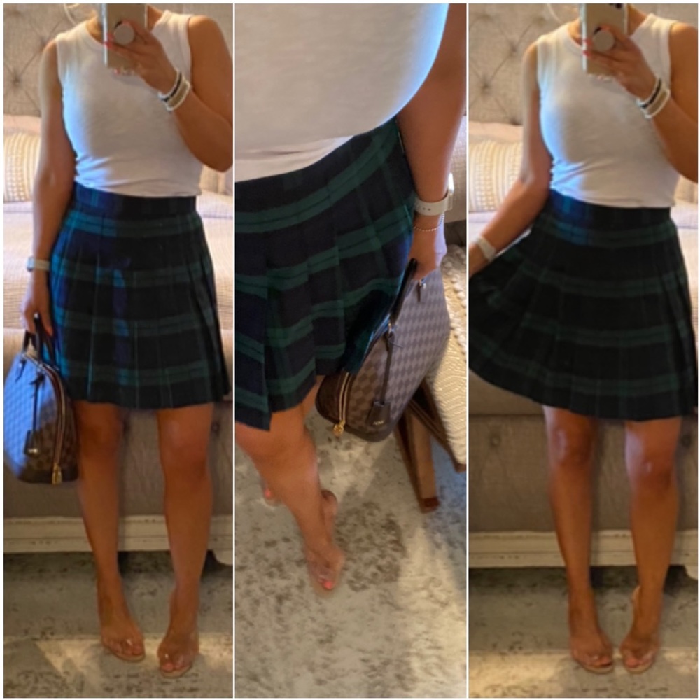 New🖤🤍Gorgeous black-watch skirt
